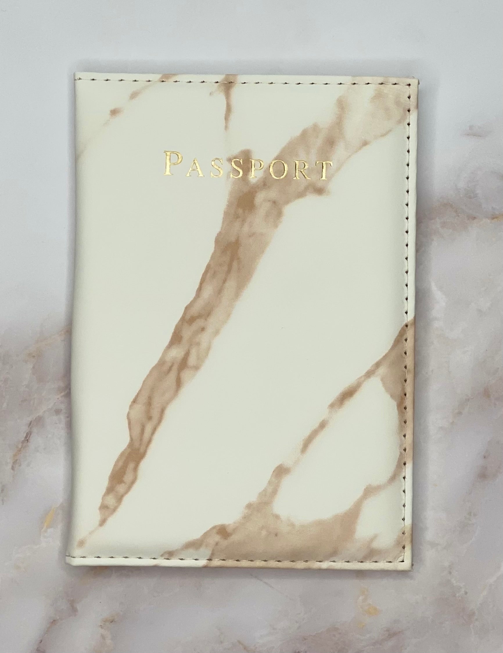 Marble Pattern Passport Cover