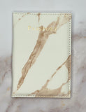 Marble Pattern Passport Cover