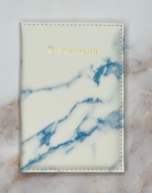 Marble Pattern Passport Cover